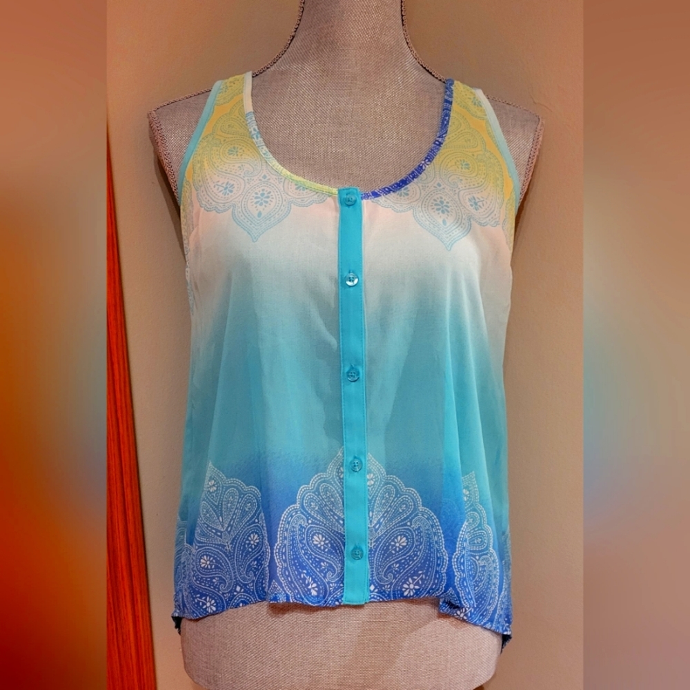 Candies hi-low sleeveless top